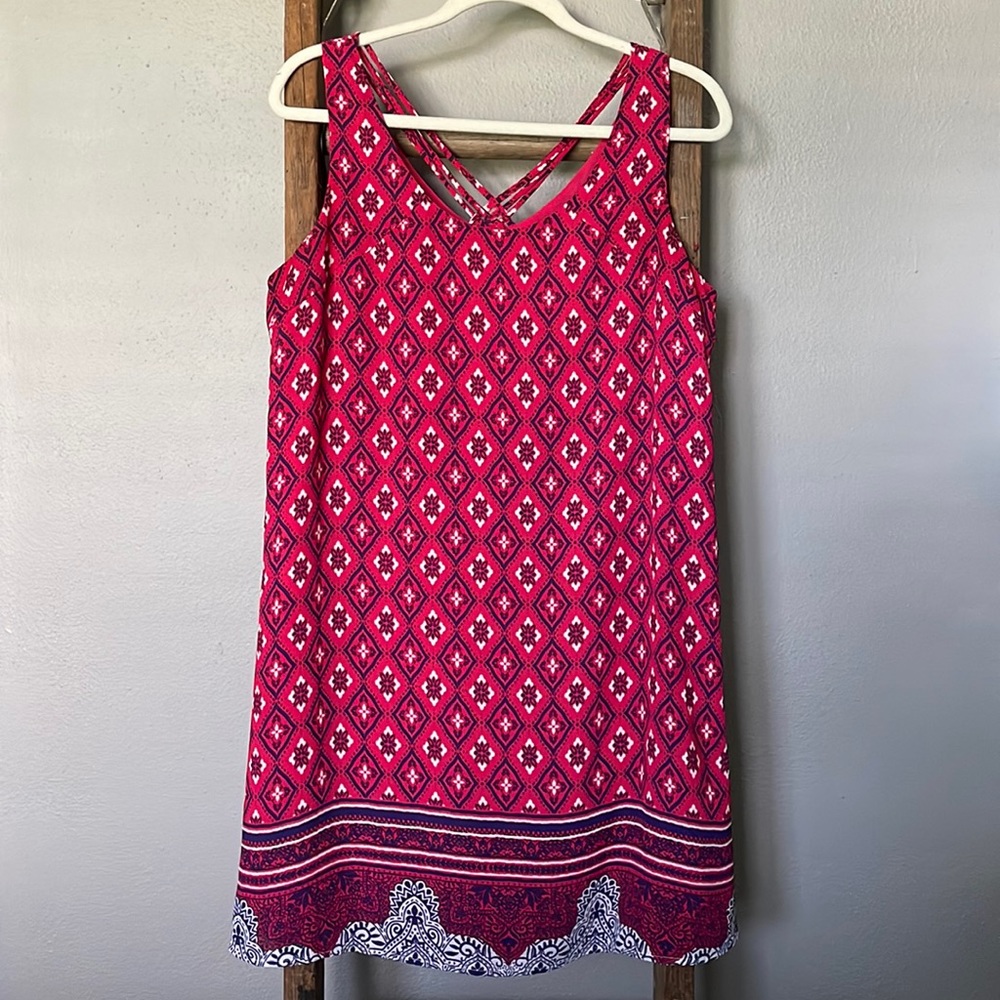 Skies Are Blue Sleeveless Shift Dress